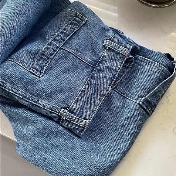 H&M  Cargo high waist wide leg jeans - Picture 16 of 16